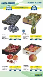 Gazetka promocyjna Metro - Wochen-Angebote - Gazetka - ważna od 11.10 do 11.10.2025 - strona 7 - produkty: ananas, angebot, beere, beeren, beutel, Dorade, dorade royal, eis, filet, filets, fisch, garnelen, grana, Granatäpfel, heidelbeere, heidelbeeren, hering, Herings, heringsfilets, lachs, mango, Metro, obst, Popp, Rana, Räucherlachs, reis, ring, sahne, sauce, Schal, Schale, Ti, tiefpreis