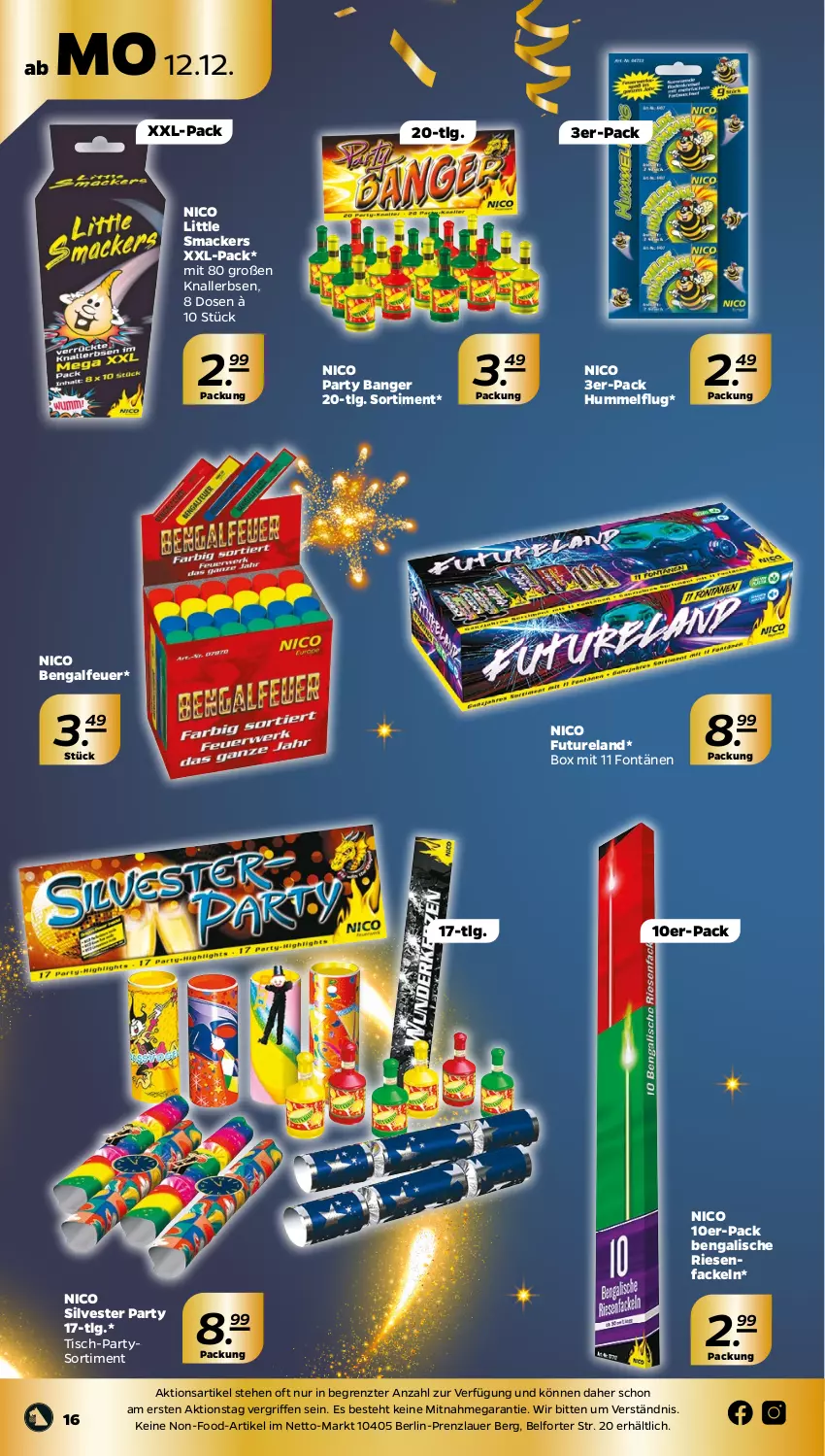 Aktueller Prospekt Netto - Woche 50 - von 12.12 bis 17.12.2022 - strona 16 - produkty: auer, Elan, erbsen, Knallerbsen, LG, mac, rel, senf, Ti, tisch, ZTE