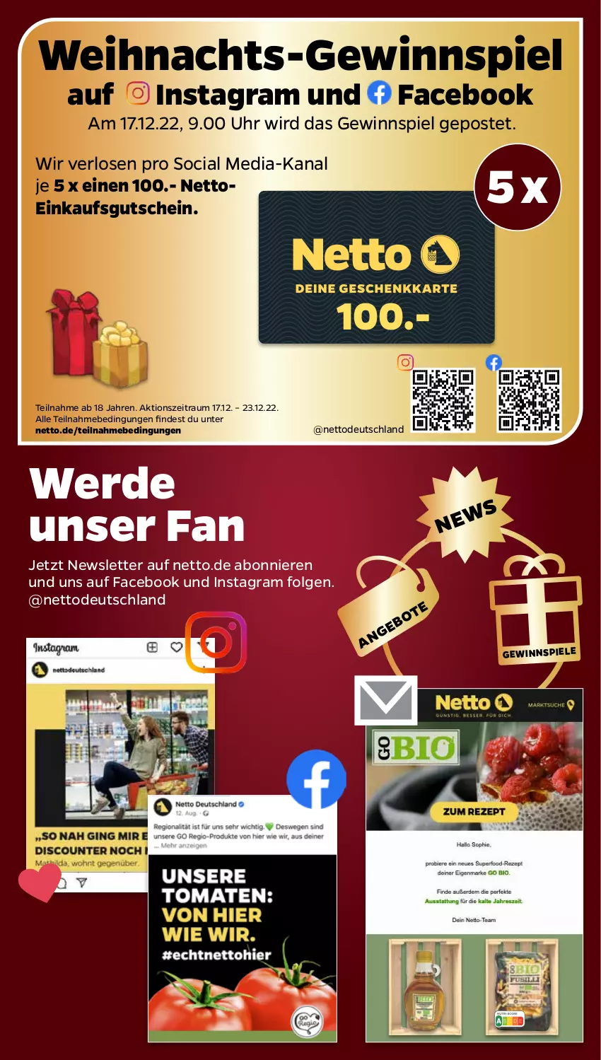 Aktueller Prospekt Netto - Woche 50 - von 12.12 bis 17.12.2022 - strona 29 - produkty: erde, gewinnspiel, gutschein, LG, Spiele, Ti, uhr