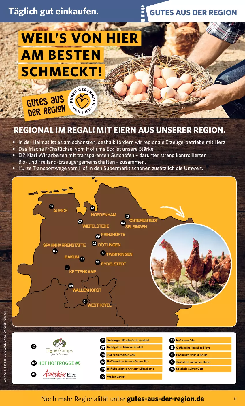 Aktueller Prospekt Combi - Prospekte - von 04.04 bis 09.04.2022 - strona 11 - produkty: ammerländer, bio, eier, eis, ente, Geflügel, Holz, Kette, merl, regal, reis, ring, Speck, Sport, String, trolli, uhr