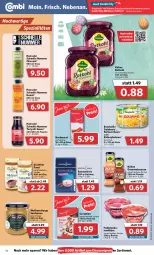 Gazetka promocyjna Combi - Prospekte - Gazetka - ważna od 09.04 do 09.04.2022 - strona 16 - produkty: angebot, angebote, basmati, Becher, bockwurst, bohne, bohnen, bonduelle, bonduelle goldmais, cerealien, discount, eis, elle, erbsen, flasche, Goldmais, kichererbsen, kidney, konfitüre, Kühne, mais, olive, oliven, olivenöl, reis, rotkohl, sauce, saucen, senf, Spezi, Ti, wurst