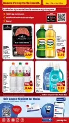 Gazetka promocyjna Penny - Prospekte - Gazetka - ważna od 22.04 do 22.04.2023 - strona 13 - produkty: aqua, auto, beef, burger, butcher's, coupon, coupons, erde, flasche, mazola, payback, perwoll, rapsöl, Ti, tisch