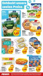 Gazetka promocyjna Penny - Prospekte - Gazetka - ważna od 22.04 do 22.04.2023 - strona 8 - produkty: albray, Alwa, auer, bavaria blu, Becher, bergader, beutel, bier, Buko, curry, currywurst, eis, französischer weichkäse, frischkäse, Garten, gin, Käse, käsescheiben, Kraut, krone, lachs, meica, nudel, piccolinis, reis, Ria, saint albray, sauce, Schal, Schale, Strudel, wagner, weichkäse, wurst