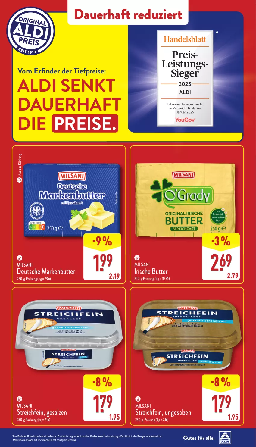 Aktueller Prospekt Aldi Nord - Von Montag - von 03.03 bis 08.03.2025 - strona 39 - produkty: aldi, auer, butter, eis, gin, irische butter, lebensmittel, markenbutter, Rauch, reis, salz, Ti, tiefpreis, Yo, ZTE