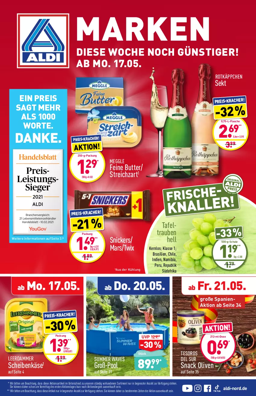 Aktueller Prospekt Aldi Nord - Aldi-Aktuell - von 17.05 bis 05.06.2021 - strona 1