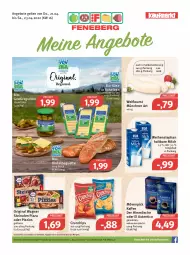 Gazetka promocyjna Feneberg - Prospekte - Gazetka - ważna od 23.04 do 23.04.2022 - strona 1 - produkty: angebot, angebote, baguette, bio, Bio-Käse, chips, crunchips, eis, gewürz, Gewürzgurke, gewürzgurken, gin, gurke, gurken, haltbare milch, kaffee, Käse, lebensmittel, milch, mövenpick, mövenpick kaffee, Ofen, original wagner, pizza, reis, steinofen, steinofen pizza, Ti, wagner, weihenstephan, Weißwurst, wurst