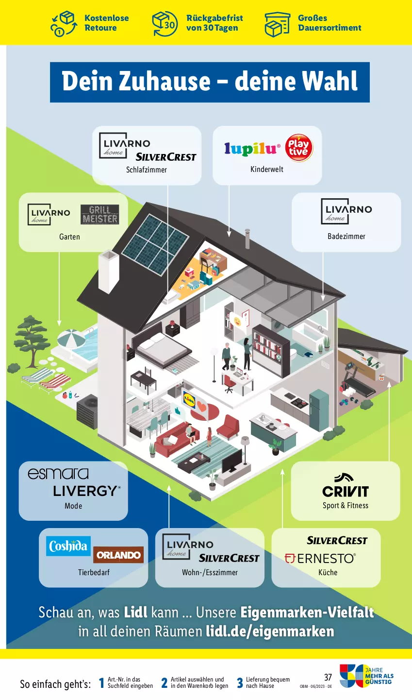 Aktueller Prospekt Lidl - Juni-Highlights im Onlineshop - von 01.06 bis 30.06.2023 - strona 37 - produkty: auer, Bad, Esszimmer, Garten, Kinder, korb, küche, Mode, rwe, schlafzimmer, Sport, Ti, tierbedarf