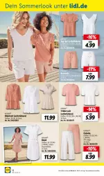 Gazetka promocyjna Lidl - Juni-Highlights im Onlineshop - Gazetka - ważna od 30.06 do 30.06.2023 - strona 32 - produkty: Bau, bermuda, esmara, kleid, leine, lochstickerei, merl, ndk, shirt, T-Shirt, Ti