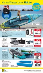 Gazetka promocyjna Lidl - Juni-Highlights im Onlineshop - Gazetka - ważna od 30.06 do 30.06.2023 - strona 38 - produkty: cin, crivit, dell, elle, Kajak, Mode, ndk, planschbecken, rucksack, sac, Tasche, Ti, tragetasche, wasser, Weste, ZTE
