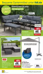 Gazetka promocyjna Lidl - Juni-Highlights im Onlineshop - Gazetka - ważna od 30.06 do 30.06.2023 - strona 4 - produkty: ampelschirm, Bank, dell, eis, Garten, gartenmöbel, hocker, HP, latte, lounge-set, möbel, Mode, natur, naturstein, ndk, rum, schirme, Sofa, sonnenschutz, Ti, tisch, tischplatte, wasser, ZTE