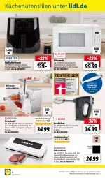 Gazetka promocyjna Lidl - Juni-Highlights im Onlineshop - Gazetka - ważna od 30.06 do 30.06.2023 - strona 8 - produkty: auto, eis, elle, fleisch, fritteuse, garraum, Heißluftfritteuse, HP, küche, Küchen, lebensmittel, leine, mikrowelle, Mixer, ndk, silvercrest, Spritzgebäck, stabmixer, Ti, timer, tisch, tomate, tomaten, Vakuumierer, wasser, wurst