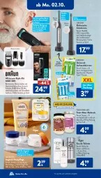 Gazetka promocyjna AldiSud - NÄCHSTE WOCHE - Gazetka - ważna od 07.10 do 07.10.2023 - strona 17 - produkty: akku, aldi, asti, aufsteckbürsten, Bad, Bau, bio, Blüte, bürste, bürsten, dell, eau de toilette, eis, elektrische zahnbürste, elle, gin, haarschneider, Hautpflege, je 50-ml-tiegel, kirsch, Mode, nachtpflege, Reinigung, reis, salz, Schal, schallzahnbürste, schnellladefunktion, Signal, Ti, trolli, zahnbürste
