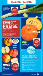 Gazetka promocyjna AldiSud - NÄCHSTE WOCHE - Gazetka - ważna od 07.10 do 07.10.2023 - strona 5 - produkty: aldi, angebot, bio, Bio-Obst, decke, eis, elle, kracher, obst, Obst und Gemüse, reis, rum, Tasche, Ti, und gemüse, ZTE