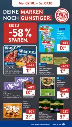 Gazetka promocyjna AldiSud - NÄCHSTE WOCHE - Gazetka - ważna od 07.10 do 07.10.2023 - strona 7 - produkty: aldi, almighur, almighurt, Becher, beere, butter, ehrmann, ehrmann almighurt, eis, espresso, gin, himbeer, himbeere, irische butter, jacobs, je 250-g-packung, kaffee, kaffeekapseln, kerrygold, maultaschen, milka, milka schokolade, Ofen, oreo, original wagner, pizza, reis, salz, schoko, schokolade, steinofen, storck, Tasche, taschen, Ti, toffifee, wagner, ZTE