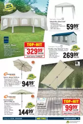 Gazetka promocyjna Metro - NonFood - Gazetka - ważna od 24.07 do 24.07.2022 - strona 15 - produkty: apfel, eis, erde, Faltpavillon, fenster, Garten, LG, natur, pavillon, reis, Ria, sonnenschirm, sonnenschutz, Tasche, Ti, tisch, top-hit, tragetasche, wasser, Zelt