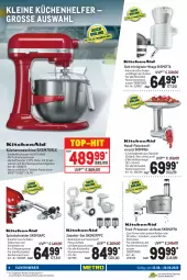 Gazetka promocyjna Metro - NonFood - Gazetka - ważna od 24.07 do 24.07.2022 - strona 4 - produkty: auto, edelstahl, eis, Elektro, elektrogeräte, elle, ente, fisch, fleisch, KitchenAid, küche, Küchen, Küchenhelfer, küchenmaschine, latte, leine, messer, reifen, reis, schüssel, Spiralschneider, teller, Ti, tisch, top-hit, und gemüse, Waage, würfel, wurst