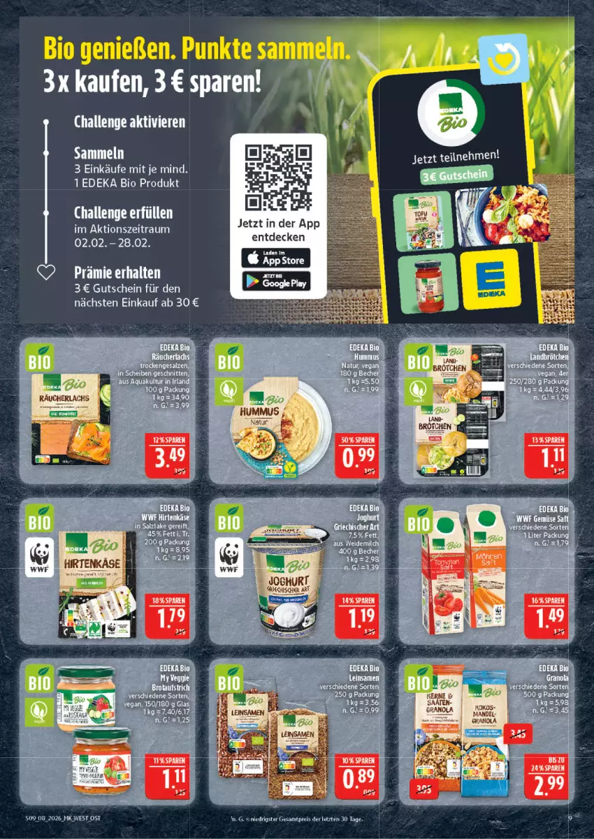 Aktueller Prospekt Marktkauf - Prospekt - von 15.02 bis 21.02.2026 - strona 9 - produkty: bio, decke, deka, edeka bio, ente, gutschein, joghur, joghurt, tee, Ti