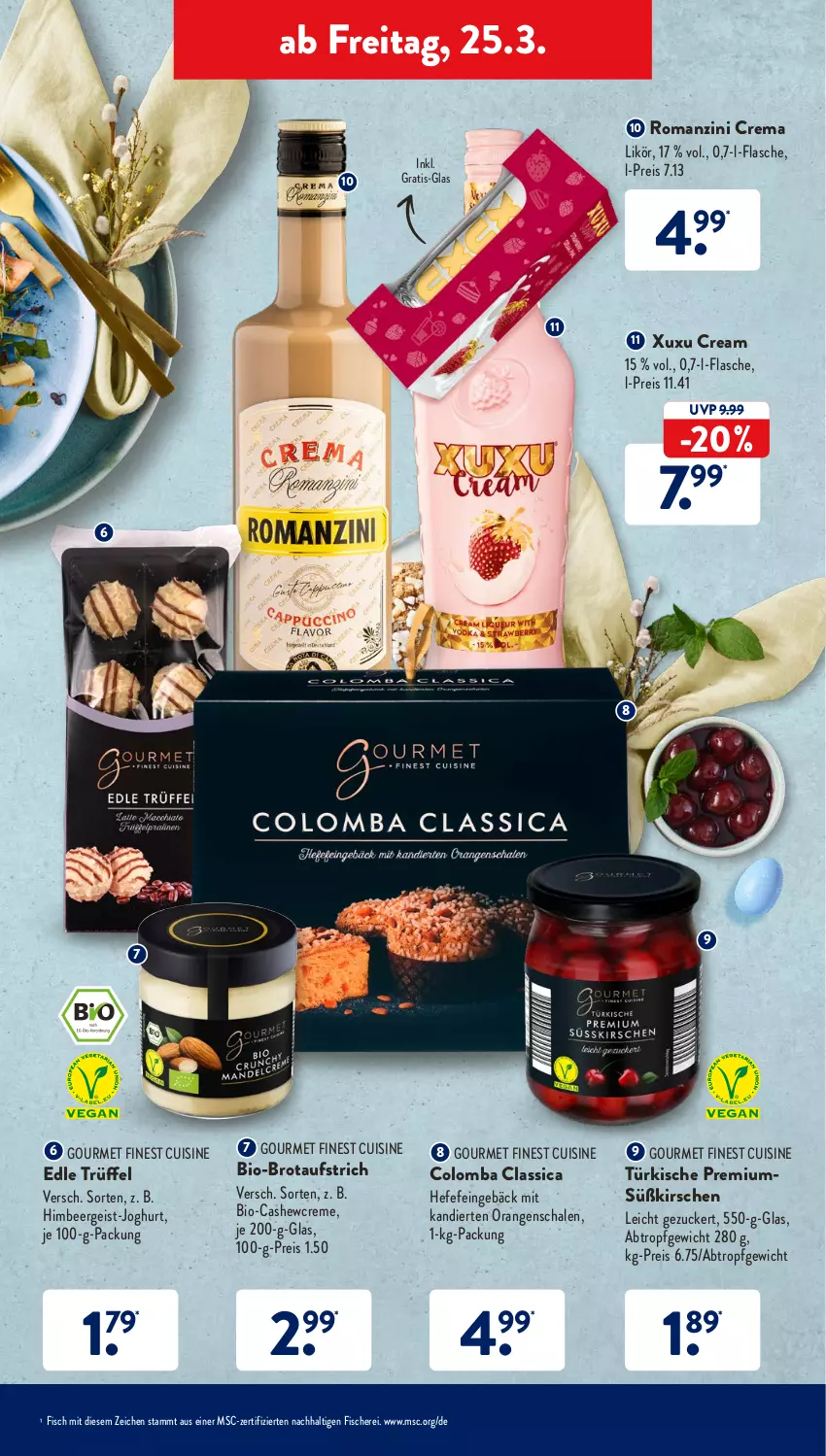 Aktueller Prospekt AldiSud - ALDI Aktuell - von 21.03 bis 26.03.2022 - strona 45 - produkty: aufstrich, bio, brot, brotaufstrich, Cashew, creme, eis, fisch, fische, Fischer, flasche, Hefe, himbeer, joghur, joghurt, kirsch, kirsche, kirschen, likör, orange, orangen, reis, Schal, Schale, Schere, Ti, Trüffel, zucker