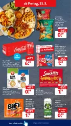 Gazetka promocyjna AldiSud - ALDI Aktuell - Gazetka - ważna od 26.03 do 26.03.2022 - strona 40 - produkty: aldi, bifi, bitburger, burger, chili, chips, coca-cola, cola, eis, elle, erfrischungsgetränk, funny-frisch, getränk, je 250-g-packung, kitkat, knallerpreis, lorenz, nestlé, olive, reis, salami, snack, teller, Ti, tomate, white chocolate