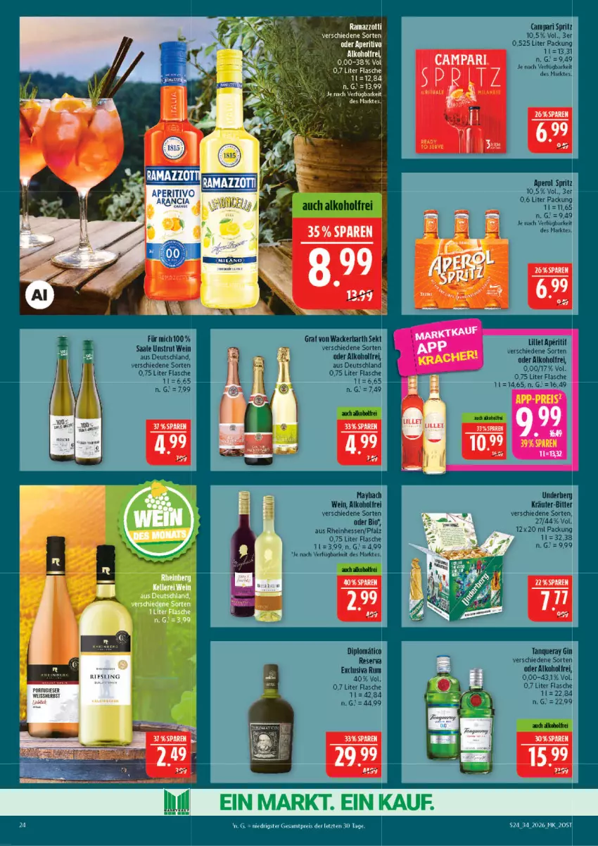 Aktueller Prospekt Marktkauf - Prospekt - von 16.08 bis 22.08.2026 - strona 24 - produkty: eis, rama, ramazzott, ramazzotti, tee, Ti, zott