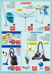Gazetka promocyjna Marktkauf - Prospekt - Gazetka - ważna od 22.08 do 22.08.2026 - strona 38 - produkty: aeg, akku, asus, Behälter, beutel, Bodenplatte, bodenstaubsauger, bodenwischer, bürste, edelstahl, eis, grundig, HP, hygienefilter, kraft, latte, leifheit, leine, Pinsel, reis, riegel, Schal, staubsauger, Teleskop, Ti, Trockner, tuc, wäscheschirm, Wischtuchpresse