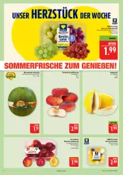 Gazetka promocyjna Marktkauf - Prospekt - Gazetka - ważna od 22.08 do 22.08.2026 - strona 8 - produkty: deka, eis, fleisch, honig, honigmelone, melone, Nektar, nektarinen, obst, pfirsich, pfirsiche, snack, tafeltrauben, Ti, trauben, wasser, wassermelone