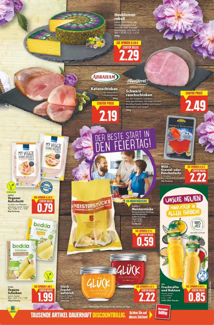 Aktueller Prospekt E Center - Angebote der Woche - von 30.05 bis 04.06.2022 - strona 3 - produkty: aufschnitt, beere, beeren, beutel, brötchen, decke, Deckel, deka, eis, elle, ente, erdbeere, erdbeeren, flasche, frucht, Heu, Käse, katenschinken, knoblauch, lachs, mac, Meister, Nektar, nuss, pflanze, pflanzen, Rauch, Räucherlachs, reis, schinken, schnitten, Ti, veggie, weizenbrötchen, Wild, ZTE