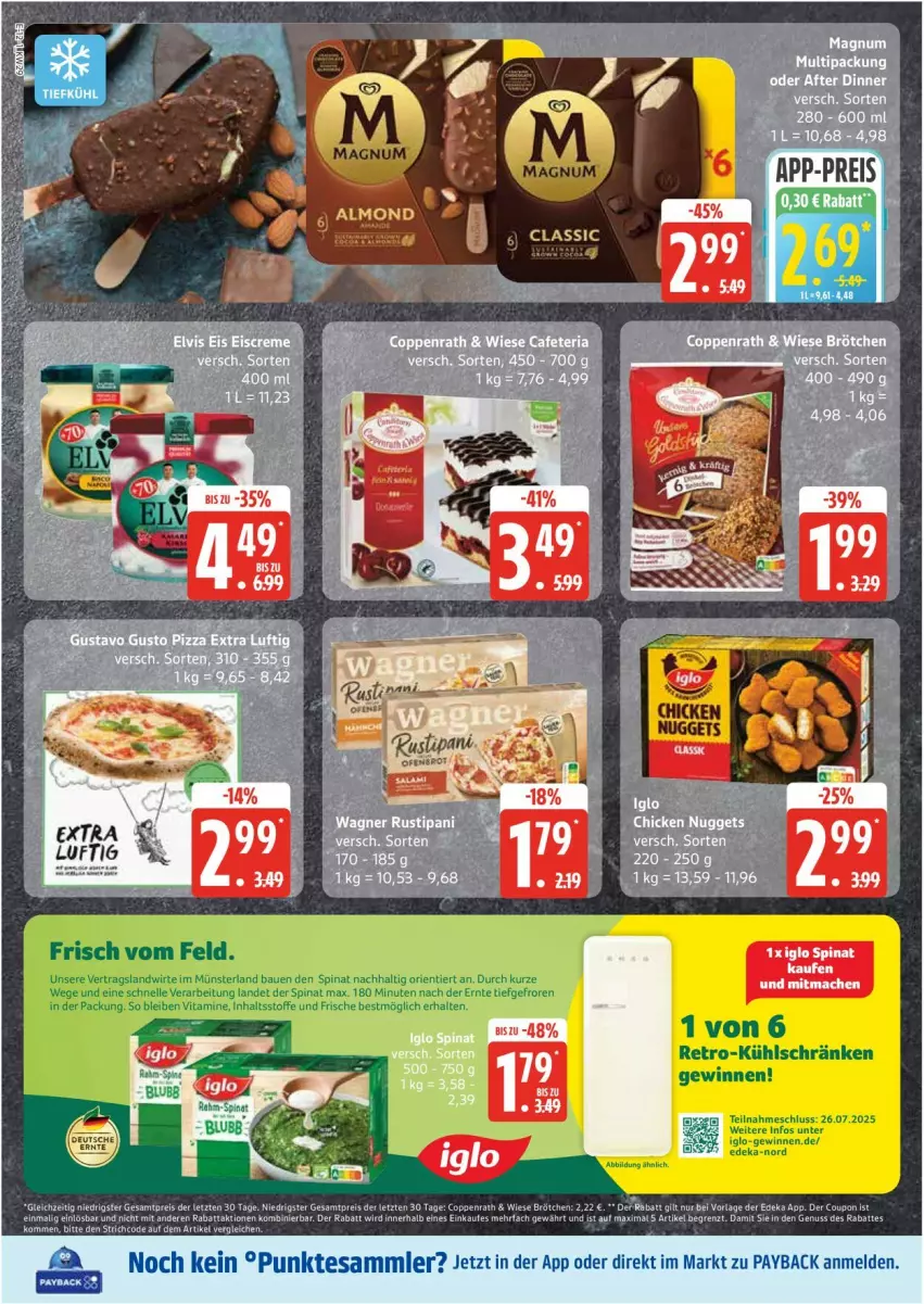 Aktueller Prospekt Edeka - Prospekte - von 14.07 bis 19.07.2025 - strona 12 - produkty: brötchen, coppenrath, coupon, deka, eis, mac, nuss, payback, reis, tesa, Ti, ZTE