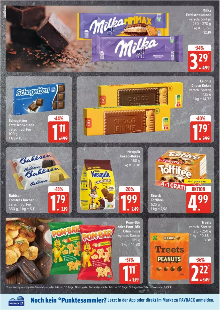 Aktueller Prospekt Edeka - Prospekte - von 14.07 bis 19.07.2025 - strona 16 - produkty: eis, payback, pom-bär, reis, schogetten, schoko, schokolade, storck, tafelschokolade, tesa, Ti, ZTE