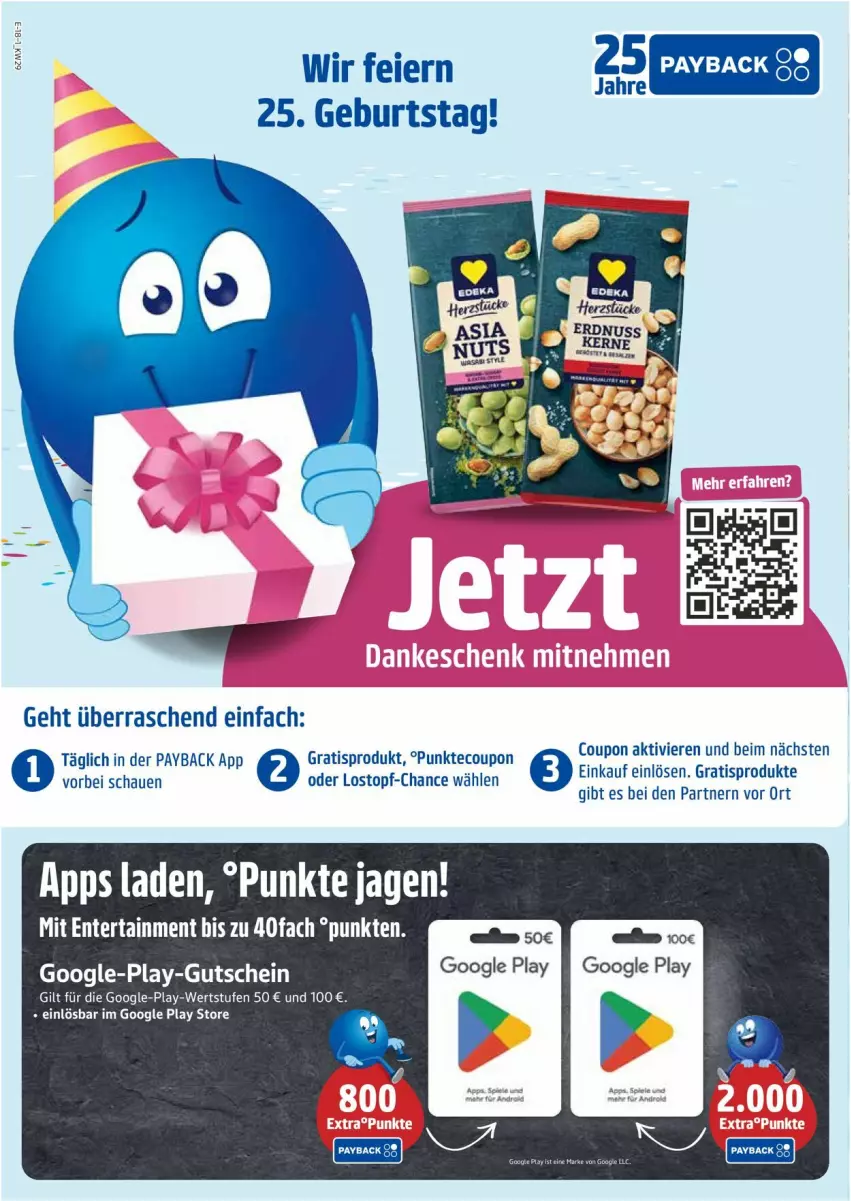 Aktueller Prospekt Edeka - Prospekte - von 14.07 bis 19.07.2025 - strona 18 - produkty: coupon, eier, ente, google play, gutschein, payback, Ti, topf