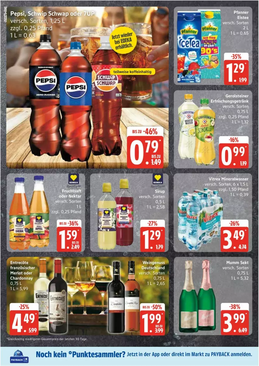 Aktueller Prospekt Edeka - Prospekte - von 14.07 bis 19.07.2025 - strona 20 - produkty: ACC, chardonnay, eis, merl, merlot, mumm, payback, reis, sekt, tesa, Ti, ZTE
