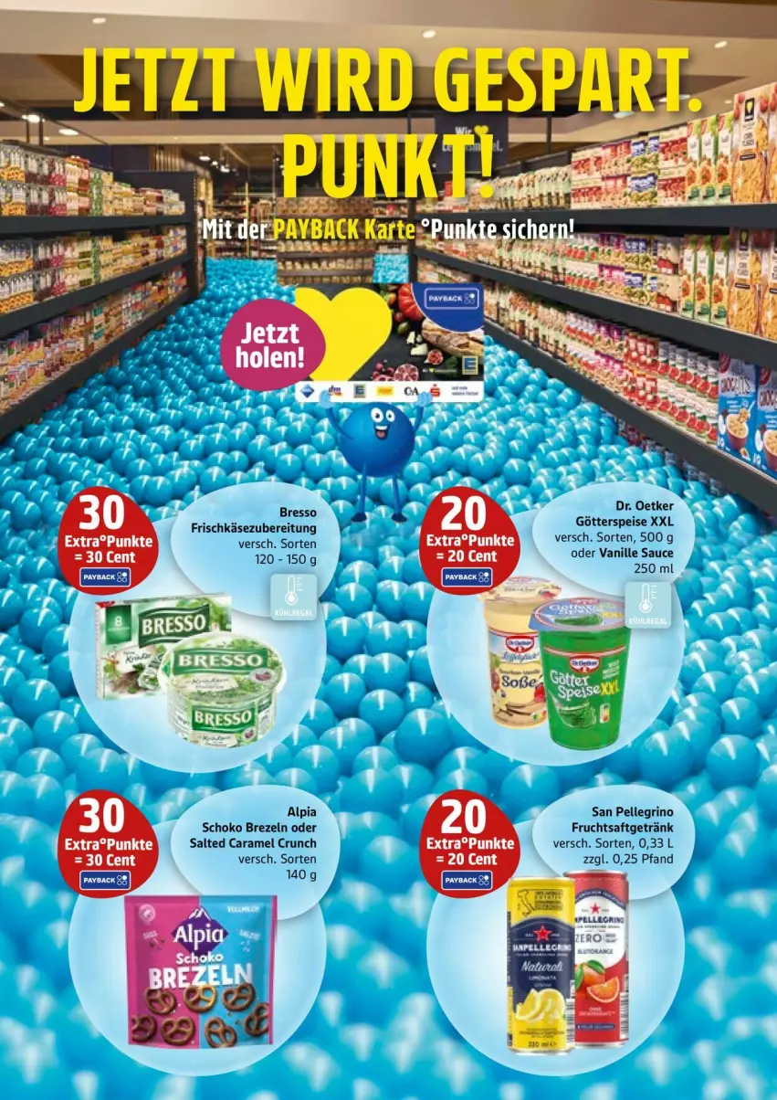 Aktueller Prospekt Edeka - Prospekte - von 14.07 bis 19.07.2025 - strona 25 - produkty: alpia, bresso, brezel, Brezeln, caramel, Dr. Oetker, eis, elle, frischkäse, frischkäsezubereitung, frucht, fruchtsaft, fruchtsaftgetränk, getränk, götterspeise, Käse, saft, san pellegrino, sauce, schoko, vanille