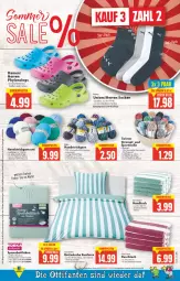 Gazetka promocyjna E Center - Angebote der Woche - Gazetka - ważna od 23.07 do 23.07.2022 - strona 15 - produkty: angebot, angebote, Bau, baumwolle, bett, bettwäsche, braun, burger, Clogs, duschtuch, eis, hamburger, handtuch, Hylo, puma, reis, Ria, rum, socken, spannbettlaken, Sport, Strickgarn, Ti, tuc, wolle