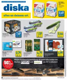 Gazetka promocyjna Diska - Prospekte - Gazetka - ważna od 09.07 do 09.07.2022 - strona 1 - produkty: aktionspreis, angebot, angebote, arla, Becher, bier, eis, filet, gurke, hasseröder, jacobs, jacobs krönung, kaffee, medaillons, Raffinade Zucker, reis, ritter, ritter sport, salat, Salatgurke, schoko, schokolade, schwein, schweine, Spiele, Sport, Ti, wein, weine, ZTE, zucker