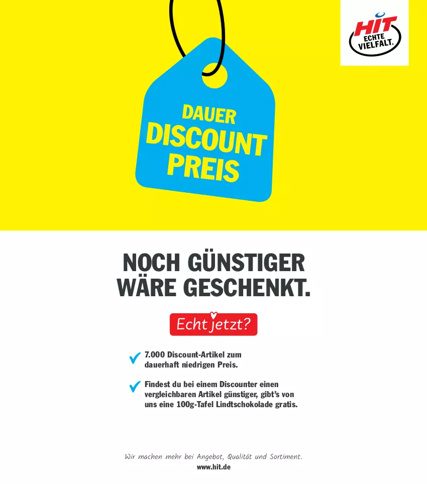 Aktueller Prospekt Hit - Wochenprospekt - von 06.10 bis 11.10.2025 - strona 17 - produkty: auer, discount, eis, lindt, reis, schoko, schokolade, Ti