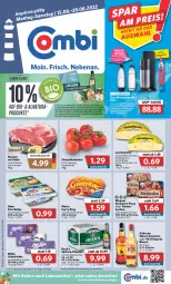 Gazetka promocyjna Combi - Prospekte - Gazetka - ważna od 20.08 do 20.08.2022 - strona 1 - produkty: Becher, bio, Buko, curry, eis, elle, Etiqueta Blanca, flasche, frischkäse, glasflasche, holländischer schnittkäse, Käse, kuchen, lamm, lebensmittel, leerdammer, meica, milka, milka schokolade, natur, natura, Ofen, osborne, pils, pilsener, pizza, Rauch, reis, Schal, Schale, schnittkäse, schoko, schokolade, schwein, steinofen, steinofen pizza, strauchtomaten, teller, Ti, tomate, tomaten, veterano, wagner, wasser, wassersprudler, wein, ZTE