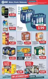 Gazetka promocyjna Combi - Prospekte - Gazetka - ważna od 20.08 do 20.08.2022 - strona 16 - produkty: Alwa, amecke, angebot, angebote, bio, bitburger, bitburger pils, burger, drink, eis, eistee, energy drink, flasche, frucht, limo, limonade, limonaden, mineralwasser, monster, Monster Energy, orange, pfanne, Pfanner, pils, pilsener, reis, säfte, schöfferhofer, sinalco, steiner, tee, Ti, vilsa, warsteiner, wasser, zitrone, ZTE