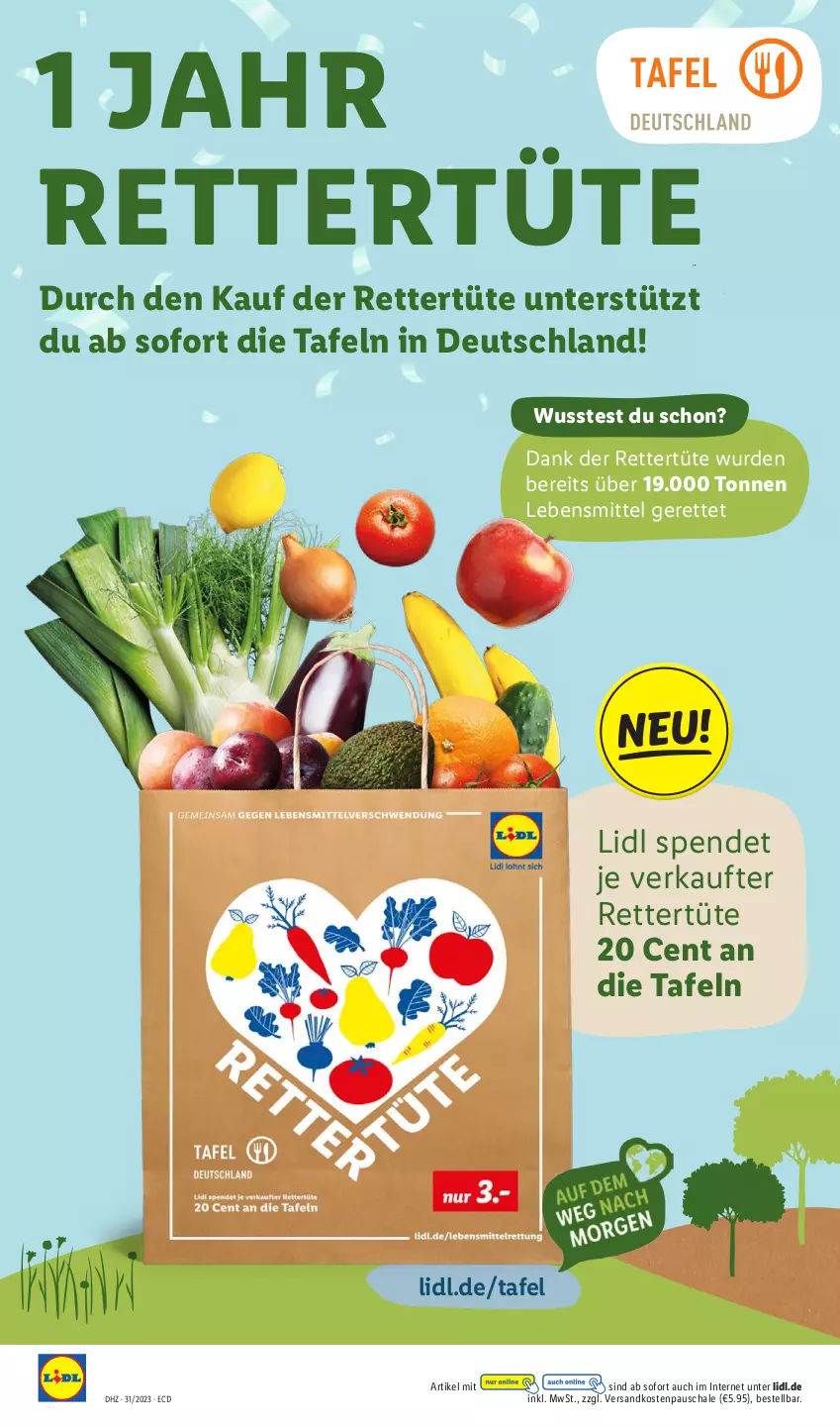 Aktueller Prospekt Lidl - Aktionsprospekt - von 31.07 bis 05.08.2023 - strona 54 - produkty: lebensmittel, ndk, Schal, Schale, Ti, Tüte