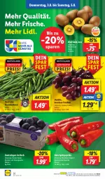 Gazetka promocyjna Lidl - Aktionsprospekt - Gazetka - ważna od 05.08 do 05.08.2023 - strona 46 - produkty: bohne, bohnen, Buschbohnen, eis, Elan, kiwi, Kiwi Gold, korb, ndk, paprika, reis, Schal, Schale, Spitzpaprika, Ti, trauben