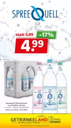 Gazetka promocyjna Getraenkeland - Gazetka - ważna od 14.10 do 14.10.2023 - strona 9 - produkty: Alwa, mineralwasser, natur, rel, Spreequell, Ti, wasser