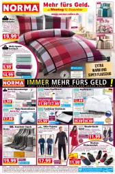 Gazetka promocyjna Norma - Norma - Gazetka - ważna od 19.12 do 19.12.2022 - strona 1 - produkty: asti, Bau, baumwolle, Bebe, beere, bett, Betttuch, bettwäsche, bügel, butter, decke, eis, elle, gin, hemd, jeans, kissen, kopfkissen, lack, mikrofaser, mint, Nachthemd, nackenkissen, ndk, Pyjama, reine baumwolle, reis, Ria, ring, rwe, schuhe, senf, sim, sitzkissen, spannbetttuch, Ti, Tipi, tisch, tuc, wolle