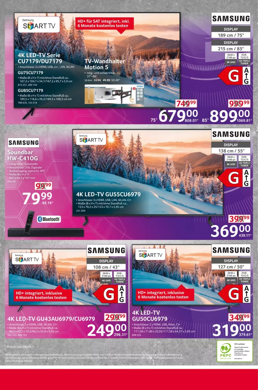 Aktueller Prospekt Selgros - Non Food - von 02.01 bis 08.01.2025 - strona 20 - produkty: dvb, HDMI, rel, Samsung, Ti, uhd, usb