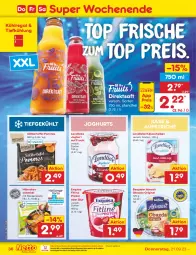 Gazetka promocyjna Netto Marken-Discount - Filial-Angebote - Gazetka - ważna od 23.09 do 23.09.2023 - strona 42 - produkty: aufstrich, bergader, bestpreis, direktsaft, eis, exquisa, fitline, frucht, gin, hähnchenschenkel, henkel, joghur, joghurt, kartoffel, Käse, käsescheiben, kühlregal, landliebe, landliebe joghurt, ndk, obazda, pommes, regal, reis, saft, schenkel, Skyr, Ti, ZTE