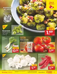 Gazetka promocyjna Netto Marken-Discount - Filial-Angebote - Gazetka - ważna od 23.09 do 23.09.2023 - strona 7 - produkty: angebot, asti, bestpreis, champignon, champignons, eis, obst, paprika, paprika rot, reis, rezept, rezepte, rosen, Rosenkohl, Schal, Schale, Speck, Spitzpaprika, Ti, tomate, tomaten, ZTE