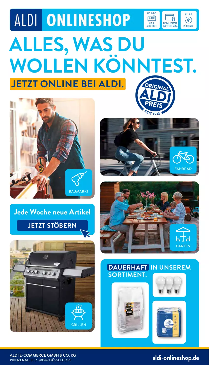 Aktueller Prospekt Aldi Nord - Von Montag - von 24.07 bis 29.07.2023 - strona 31 - produkty: aldi, angebot, angebote, auer, Bau, Fahrrad, Garten, grill, Ti, wolle