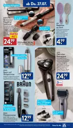 Gazetka promocyjna Aldi Nord - Von Montag - Gazetka - ważna od 29.07 do 29.07.2023 - strona 17 - produkty: akku, bartschneider, batterie, braun, bürste, dell, edelstahl, elle, gin, Haarentfernung, haarglätter, kotelett, latte, Lockenstab, Mode, quigg, rasierapparat, rasierer, remington, Ti, Tiere, wasser, ZTE