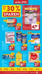 Gazetka promocyjna Aldi Nord - Von Montag - Gazetka - ważna od 29.07 do 29.07.2023 - strona 23 - produkty: almare, aqua, backfisch, basmati, basmati-reis, blume, blumen, blumenöl, Bratheringe, butter, eis, filet, filets, fisch, flasche, gin, hering, lachs, mac, matjes, Matjesfilet, matjesfilets, meggle, Nordsee, rapsöl, Räucherlachs, reis, remoulade, ring, Spezi, Streichzart, thunfisch, Ti, wrap, wraps, ZTE