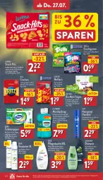 Gazetka promocyjna Aldi Nord - Von Montag - Gazetka - ważna od 29.07 do 29.07.2023 - strona 30 - produkty: arla, beutel, bio, cracker, deo, deodorant, dove, dusche, elle, erdnüsse, erdnüssen, Feigen, flasche, frucht, fruchtgummi, geback, gin, Haarlack, haarspray, lack, listerine, lorenz, mundspülung, Ofen, papier, pflegedusche, salz, schauma, schauma shampoo, shampoo, snack, snacks, spülung, Taft, teller, Ti, tisch, toilettenpapier, trolli, zewa, ZTE