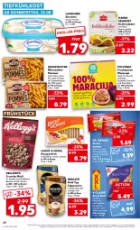 Gazetka promocyjna Kaufland - Gazetka - ważna od 31.08 do 31.08.2022 - strona 20 - produkty: angebot, beutel, brot, Cap, cappuccino, Cashew, cin, cocktail, cocktails, creme, dessert, desserts, dip, Dr. Oetker, eis, eiscreme, elle, feinkost, fleisch, frucht, hackfleisch, haselnuss, kellogg's, Kohlrouladen, kuchen, landliebe, landliebe eiscreme, leine, mandel, mandeln, maracuja, mikrowelle, müsli, Nescafé, nescafé gold, nuss, pommes, püree, ring, rouladen, sauce, saucen, smoothie, smoothies, snack, Ti, tiefkühlkost, walnuss, walnusskerne, zitrone, zitronen, ZTE