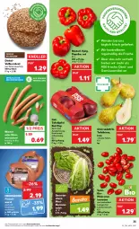 Gazetka promocyjna Kaufland - Gazetka - ważna od 31.08 do 31.08.2022 - strona 35 - produkty: angebot, angebote, auer, backwaren, bio, brot, eis, erde, fleisch, fleischwurst, frische backwaren, Käse, knoblauch, korn, Kornbrot, LG, mac, mit knoblauch, natur, obst, paprika, reis, Romanasalat, Romatomaten, salat, tafeläpfel, Ti, tomate, tomaten, trolli, und gemüse, vollkornbrot, wiener, wurst, würstchen